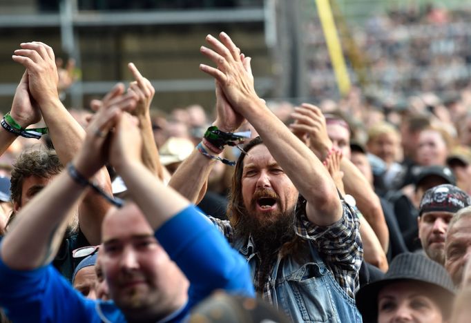 Návštěvníci festivalu Masters of Rock.