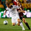 David Beckham v zápase s AC Milán