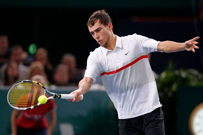 Tenista Jerzy Janowicz na turnaji Masters v Paříži