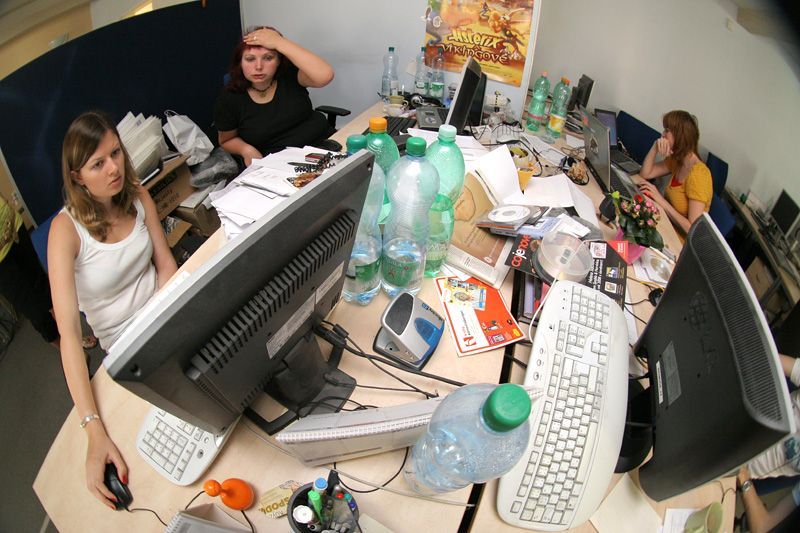 Redakce Aktuálně před stěhováním