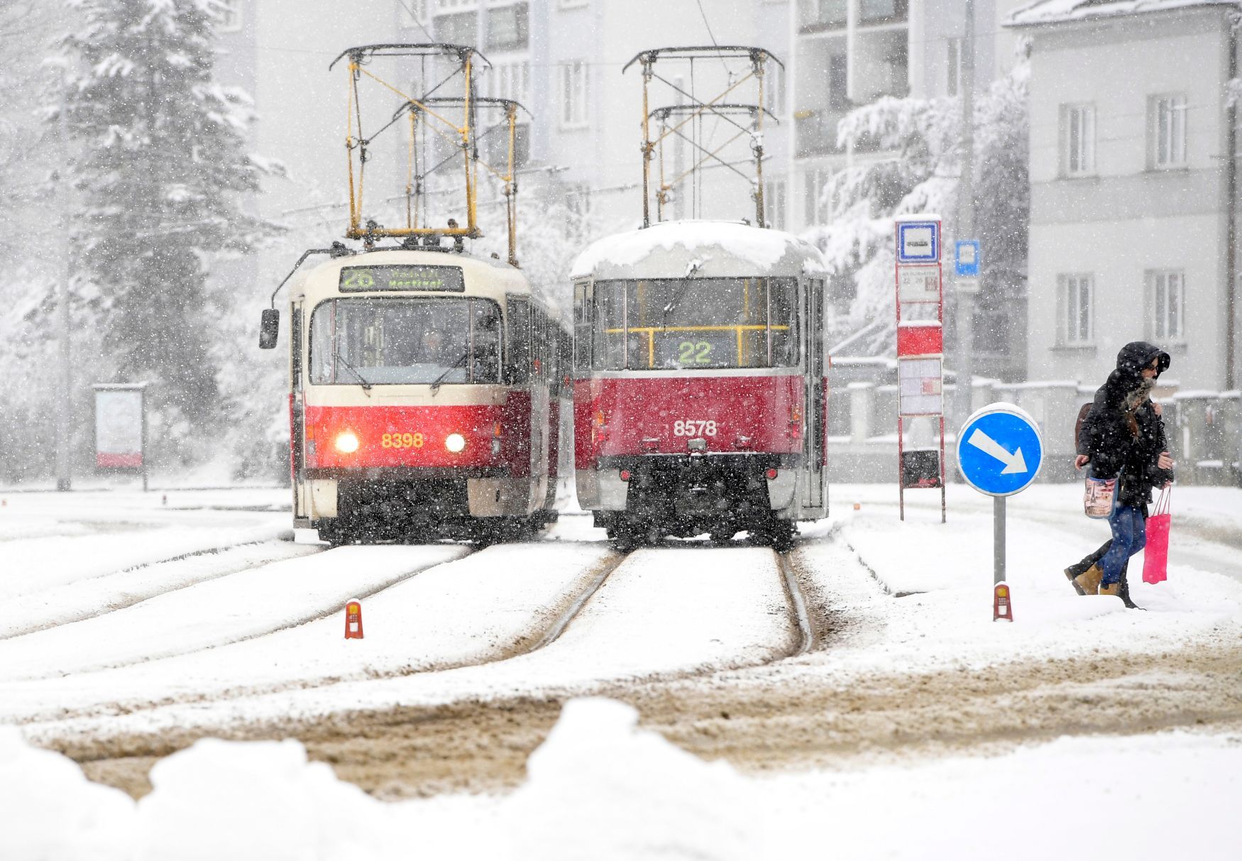Sníh v Praze