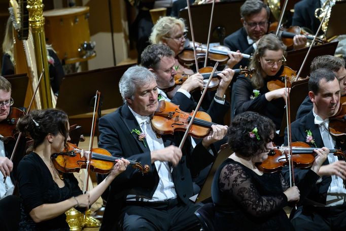 Snímek ze zahajovacího koncertu sezony České filharmonie.