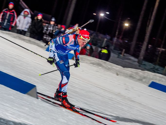 biatlon, SP 2017/2018, Kontiolahti, sprint, Michal Krčmář