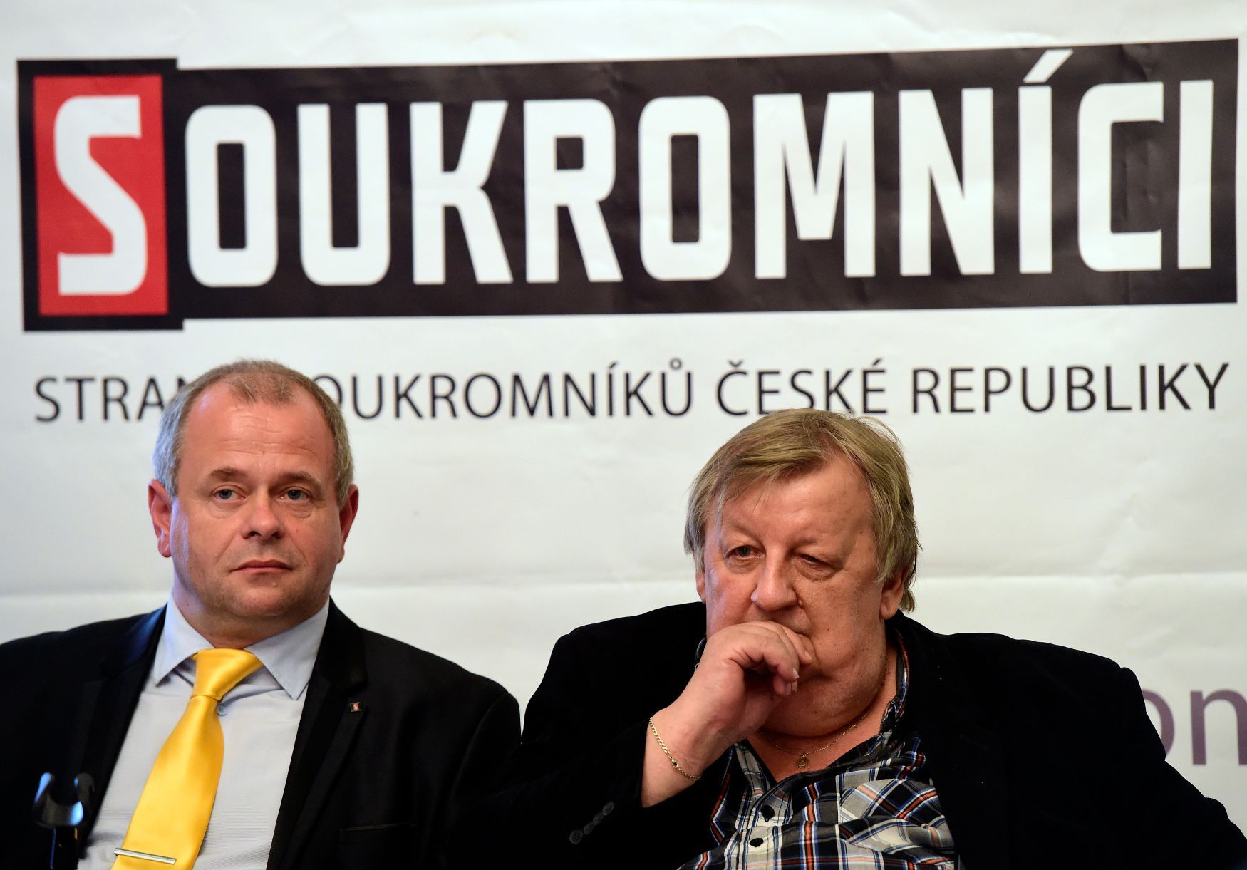 Předseda soukromníků Petr Bajer (vlevo) a místopředseda Rudolf Baránek