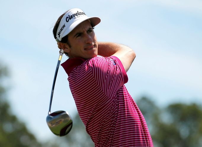 Golfista Gonzalo Fernandez-Castano na turnaji Masters