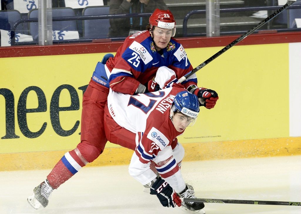 MS v hokeji juniorů, Česko - Rusko (Dominik Mašín)