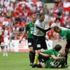 Slavia opět po vstřeleném gólu trochu ztratila koncentraci a Jiří Krejčí (FK Jablonec) tak mohl vstřelit druhou vyrovnávací branku utkání.