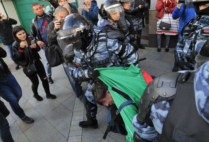 Demonstrace v Moskvě 10. srpna 2019
