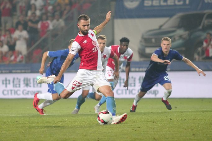 Josef Hušbauer ve 3. předkole Ligy mistrů Slavia - Dynamo Kyjev