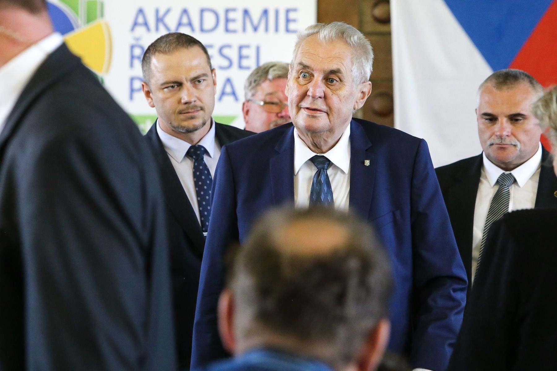 Miloš Zeman zahájil školní rok na Akademii řemesel Praha - Střední škole technické v Praze