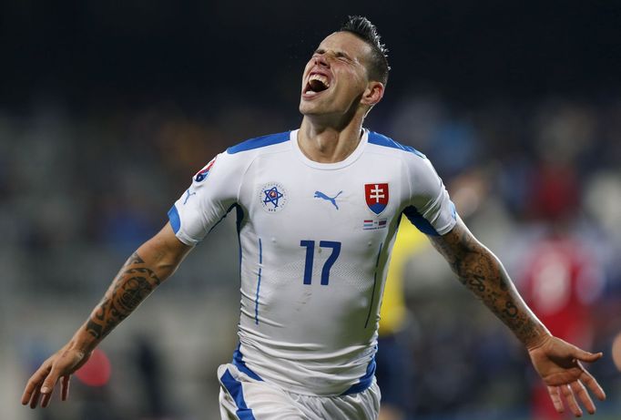 Marek Hamšík v kvalifikaci na Euro 2016