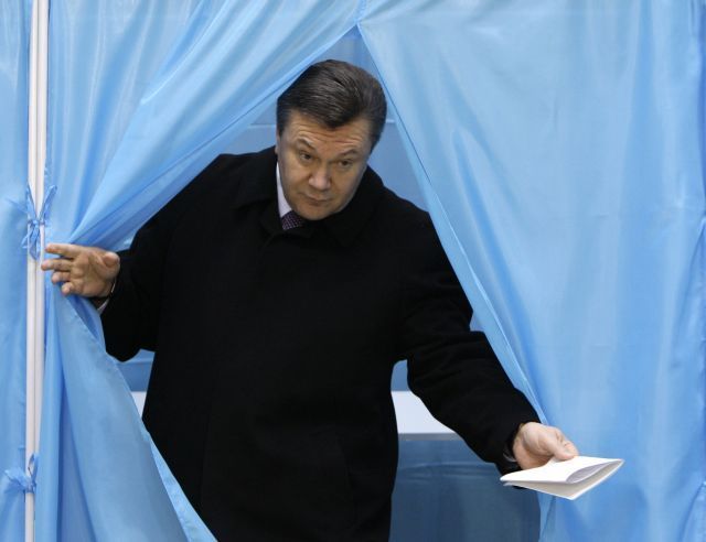 Ukrajina volby Janukovyč