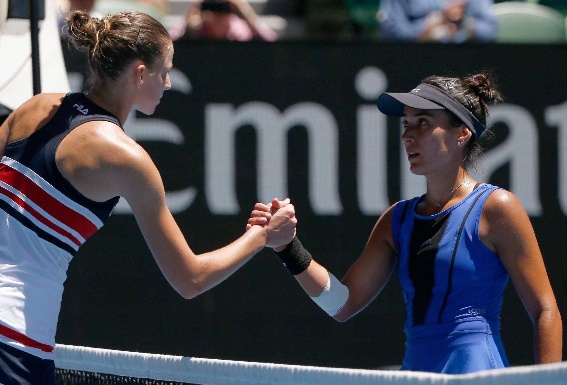 Karolína Plíšková a Veronica Cepedeová na Australian Open 2018
