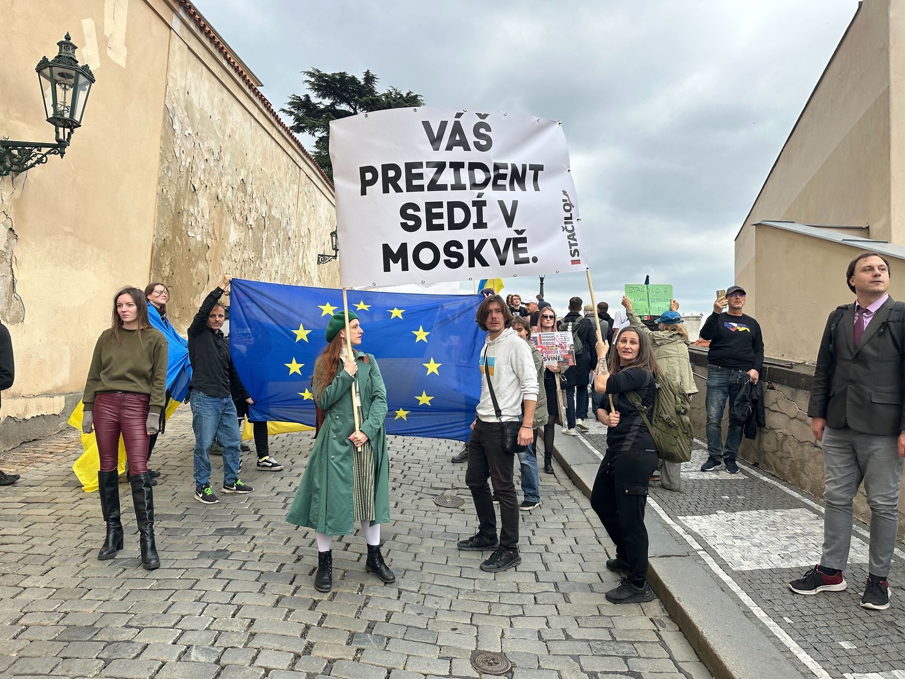 Demonstrace Pražský hrad 27. 9. 2025
