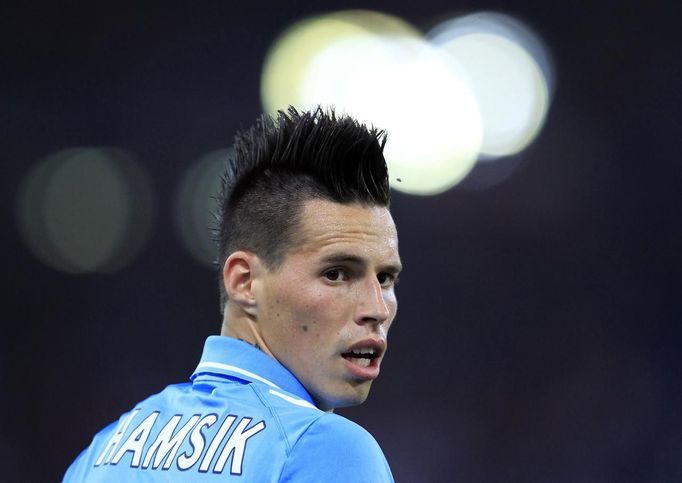 Marek Hamšík (SSC Neapol) v zápase s AS Řím