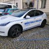 Tesla Model Y městská policie Tábor