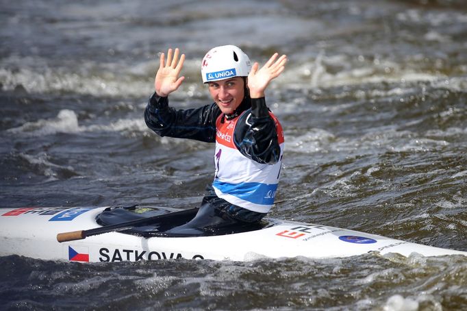 Gabriela Satková v ME ve vodním slalomu v Praze-Troji 2020