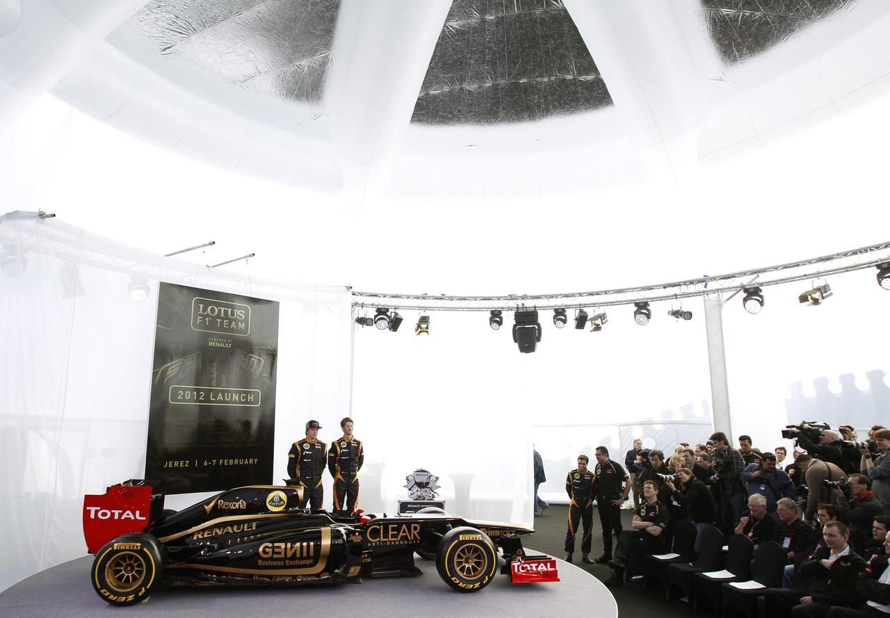 Prezentace Lotusu: Kimi Raikkonen a Romain Grosjean