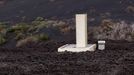 Záběr z fotoreportáže ukazující ostrov La Palma, který patří do souostroví Kanárské ostrovy, rok po erupci sopky Cumbre Vieja.