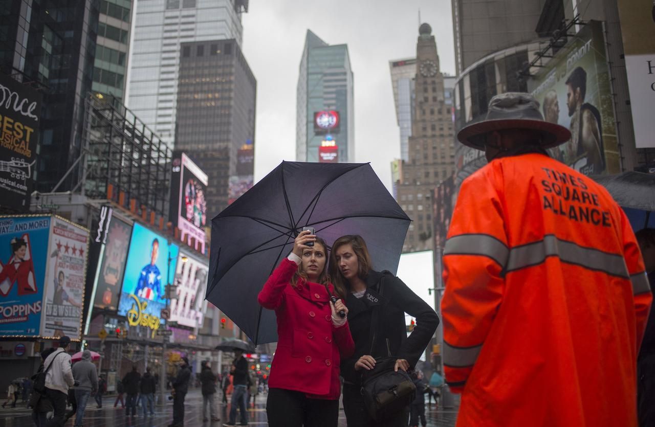 hurikán - sandy - new york - times square