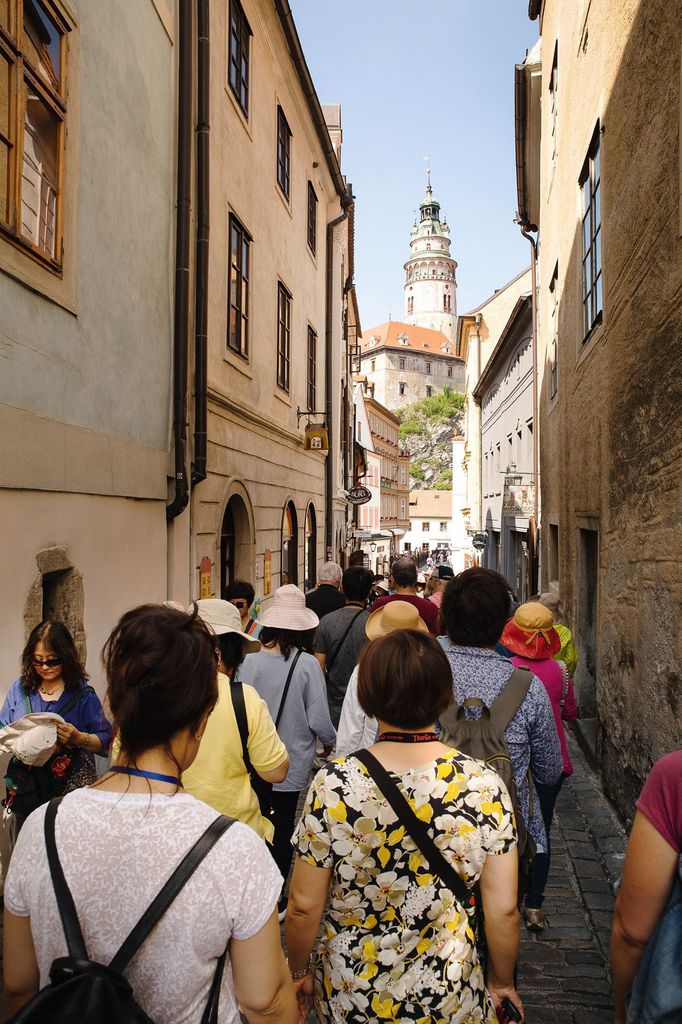 Český Krumlov a rodiny z Unes-co