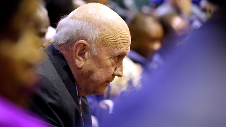 Zemřel poslední bílý prezident Jihoafrické republiky. Za de Klerka skončil apartheid; Zdroj foto: Reuters