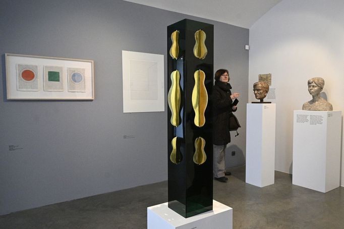 Snímek z výstavy děl Tomáše Rajlicha v Museu Kampa.