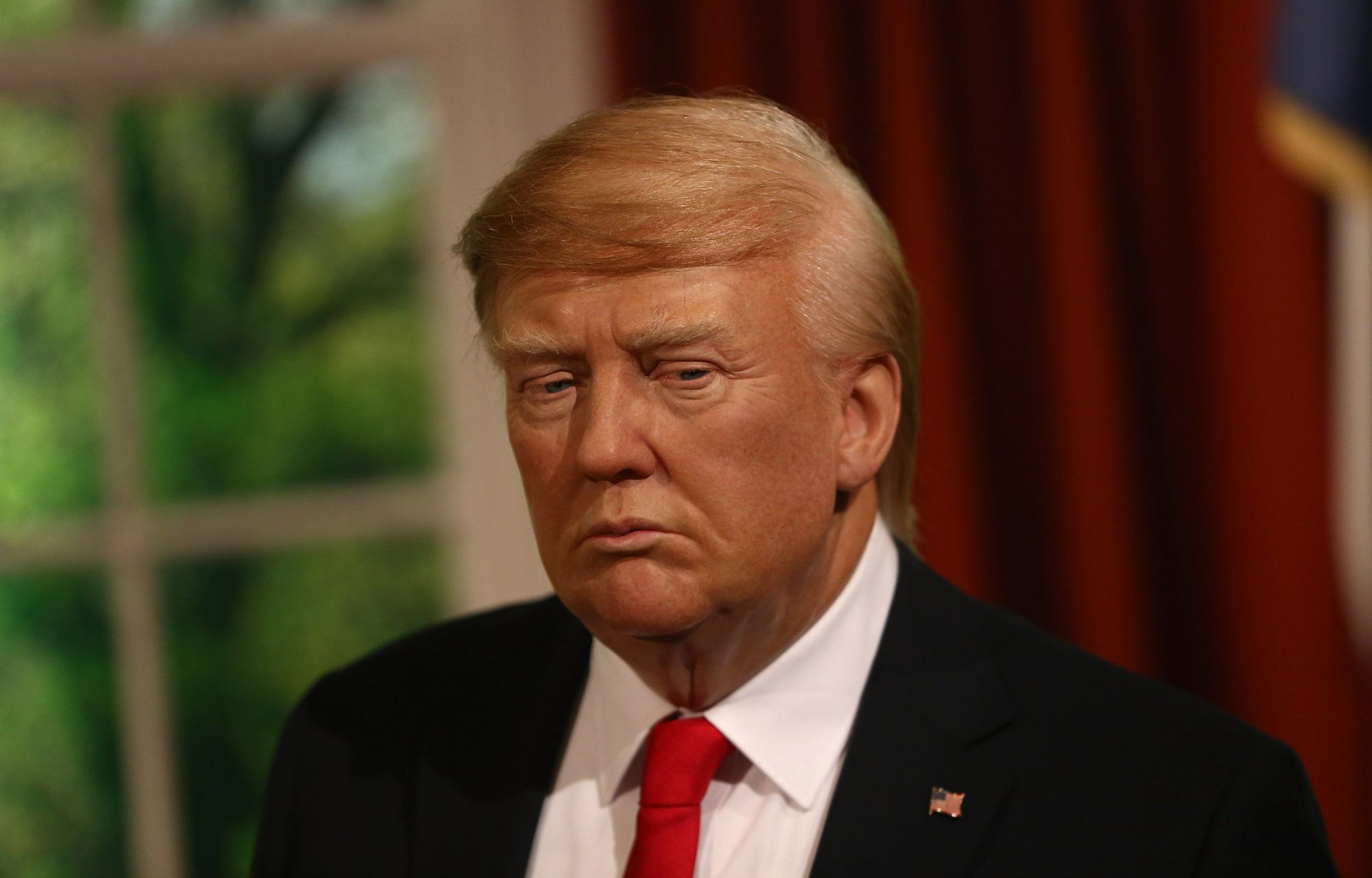 Donald Trump vosková figurína Madame Tussauds Washington