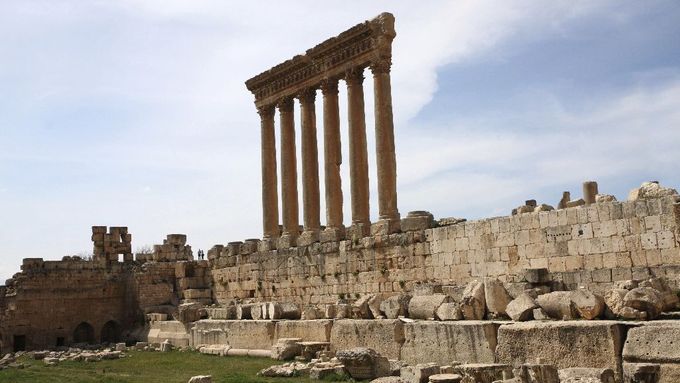 ruiny Jupiterova chrámu v Baalbeku, Libanon