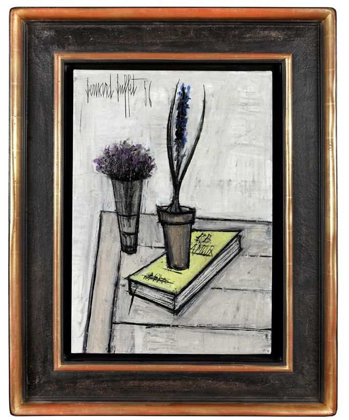 Bernard Buffet, Zátiší s hyacintem (milovanému P. B.), 1956