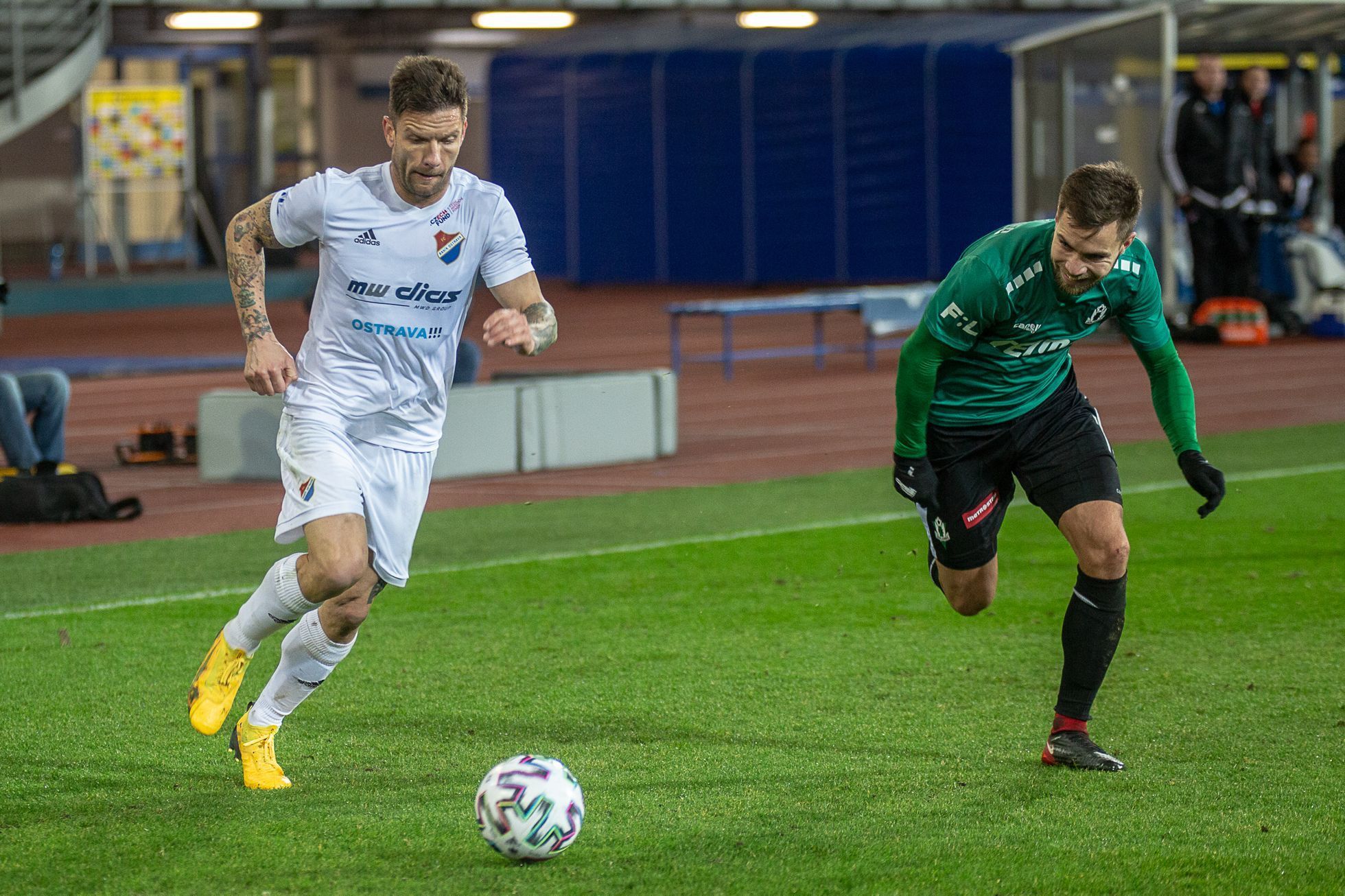 Fortuna:Liga 2019/20, Ostrava - Jablonec: Martin Fillo (s míčem)
