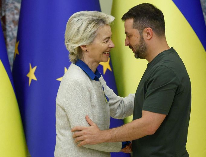 Předsedkyně Evropské komise Ursula von der Leyenová přijela do Kyjeva.