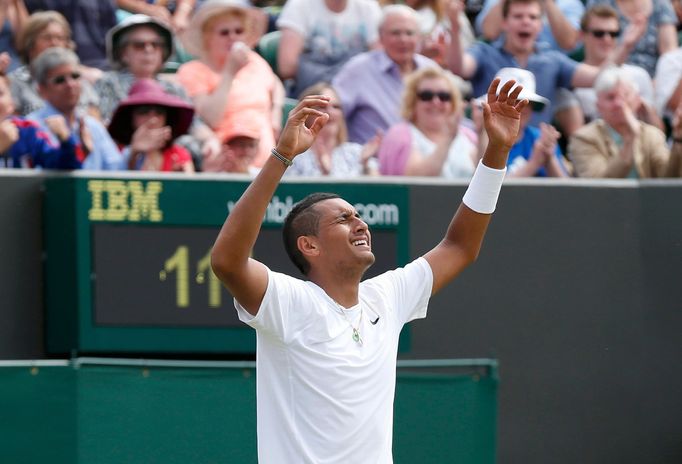 Australský tenista Nick Kyrgios na Wimbledonu