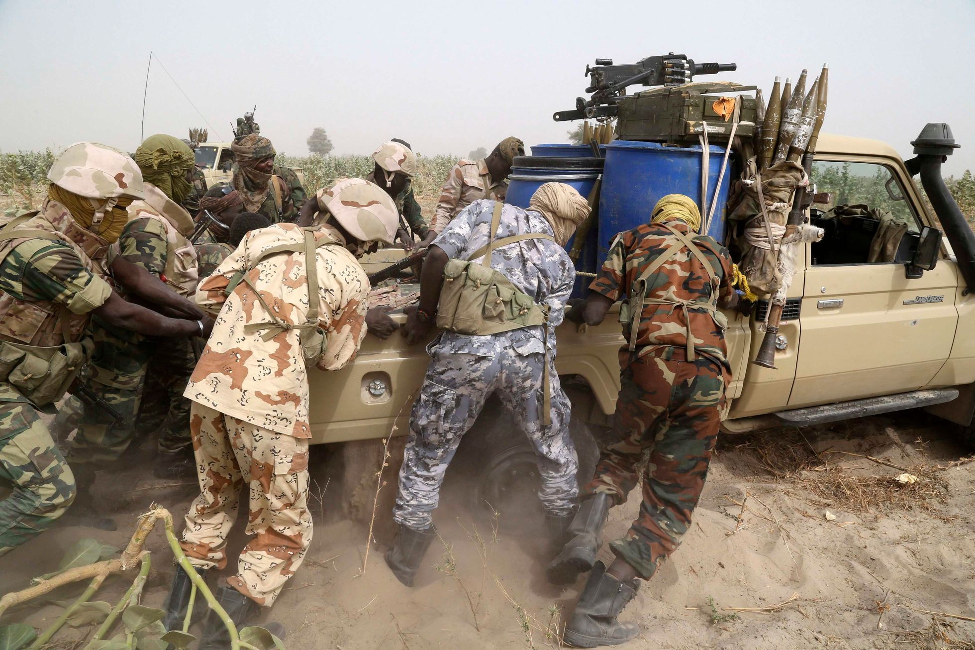 Čadští vojáci v boji proti Boko Haram