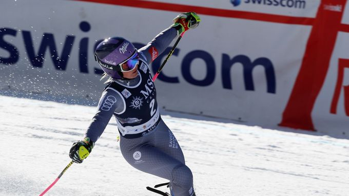 Tessa Worleyová porazila v obřím slalomu v Lenzerheide Němku Rebensburgovou.