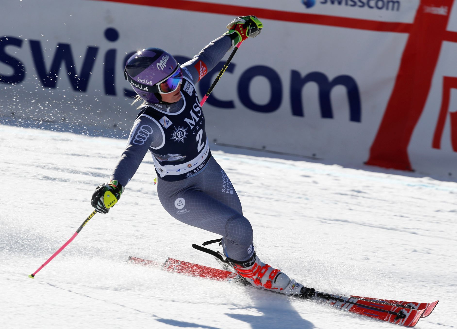 Tessa Worleyová, obří slalom v Lenzerheide