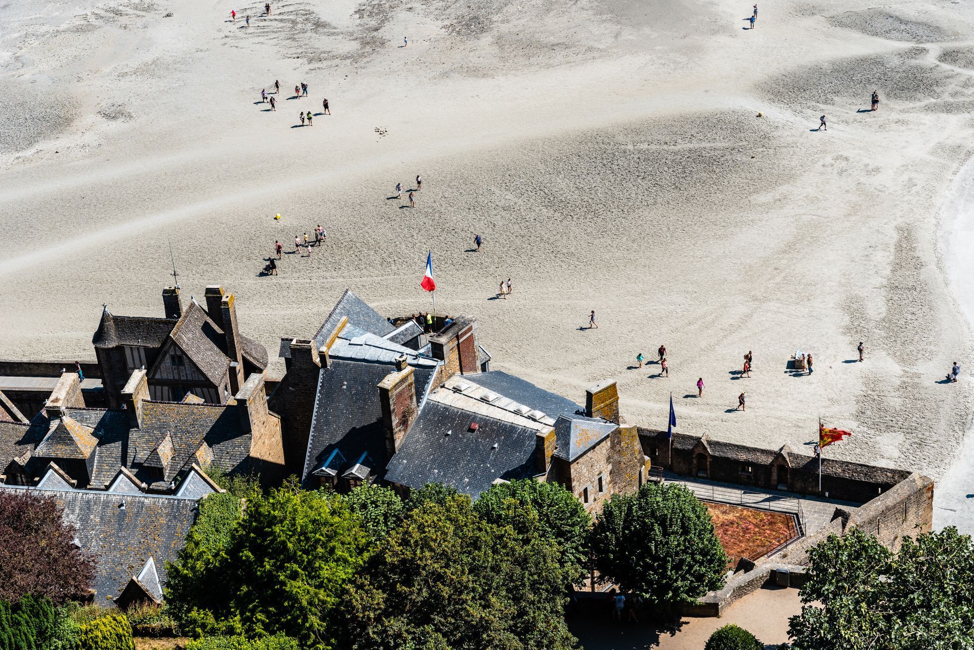 Mont-Saint-Michel francie klášter ostrov