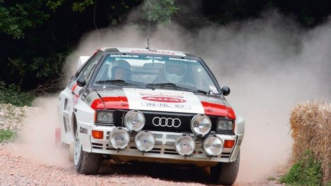 Audi Quattro bylo svého času v Rallye neporazitelné díky revoluční technologii pohonu na všechny čtyři kola.