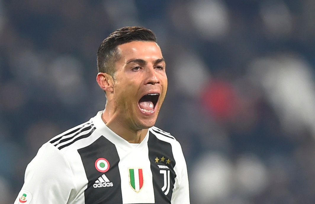 Cristiano Ronaldo v zápase Juventus - AS řím