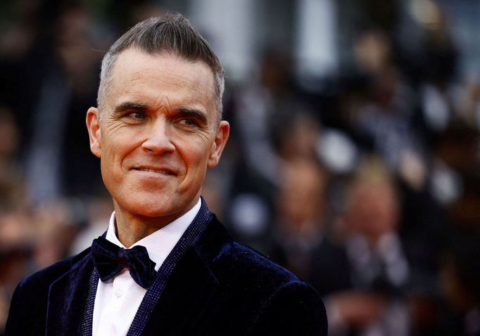 Robbie Williams na festivalu v Cannes.