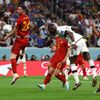 Antonio Rüdiger dává neuznaný gól v zápase MS 2022 Španělsko - Německo