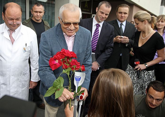 Václav Klaus po operaci