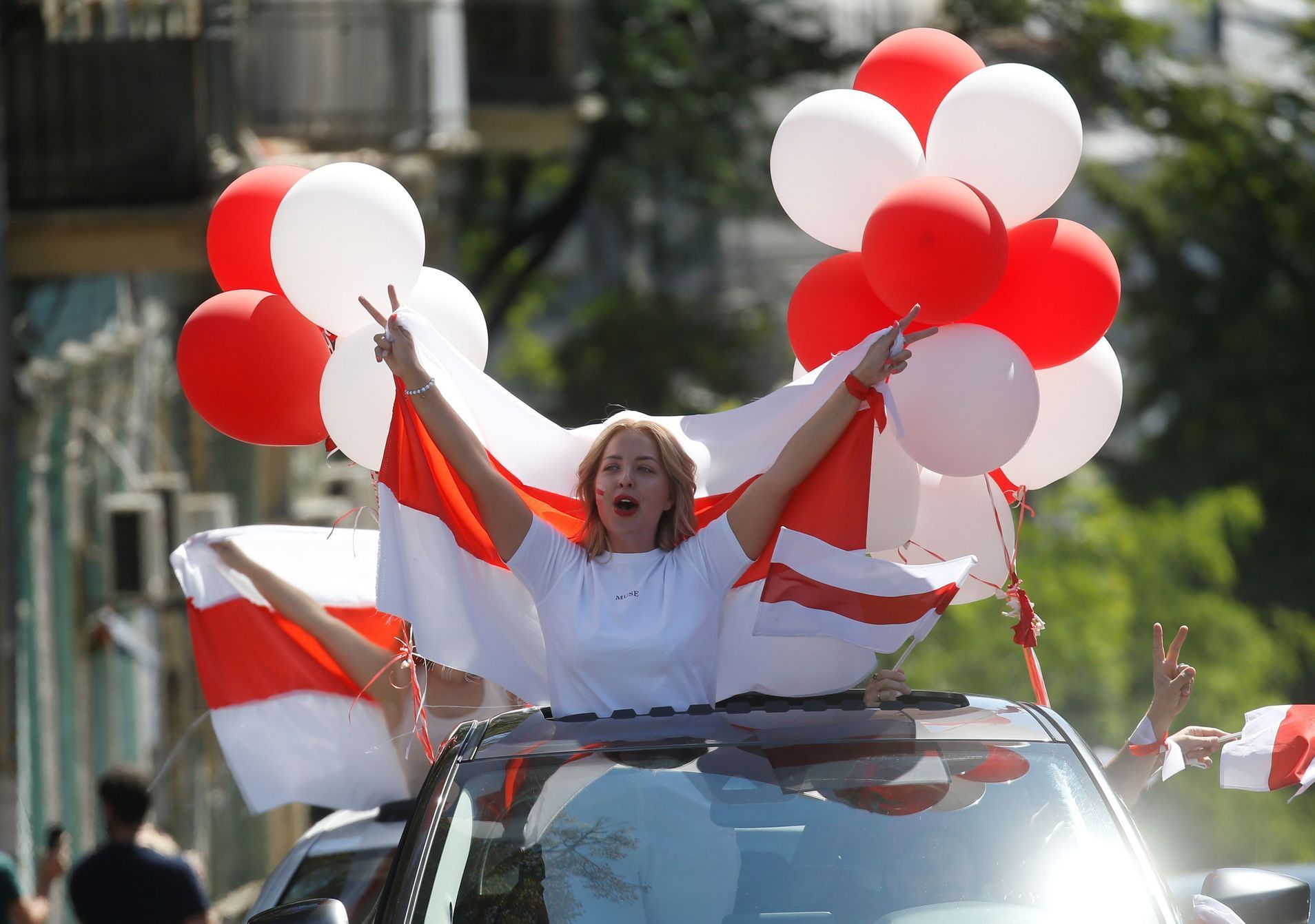 bělorusko protest demonstrace protivládní lukašenko