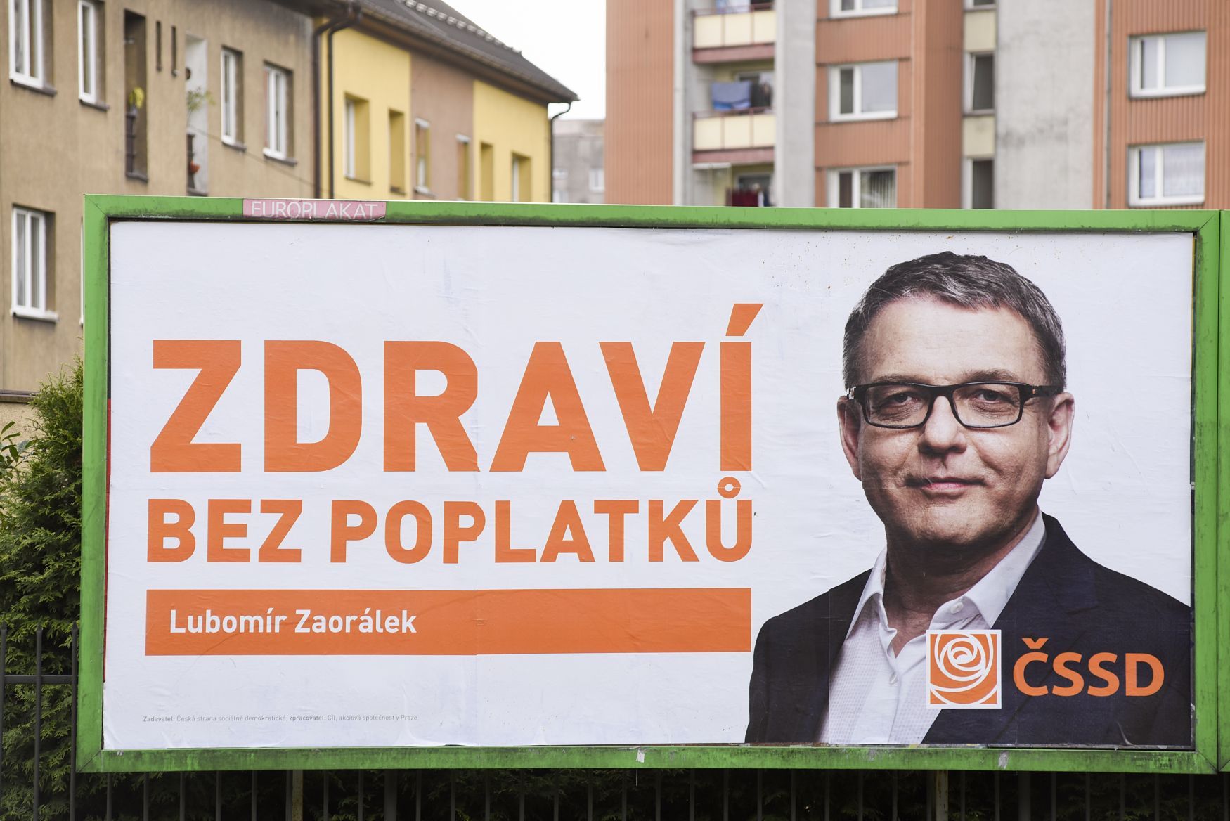Zaorálek ČSSD volby billboard