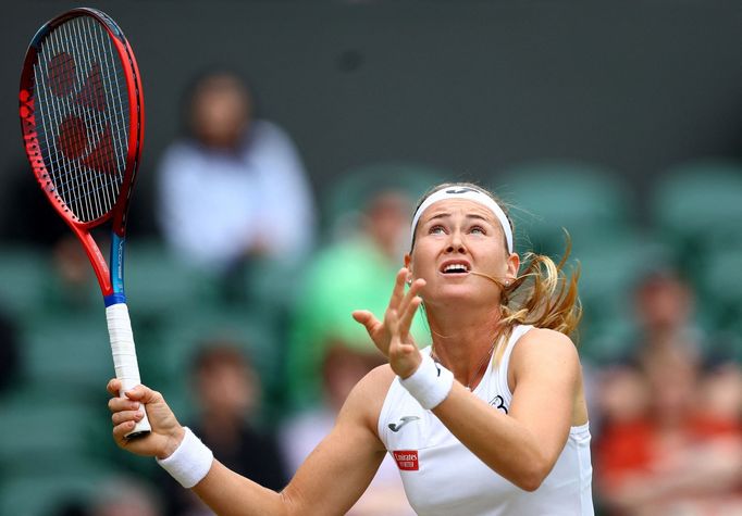 Marie Bouzková ve čtvrtfinále Wimbledonu 2022