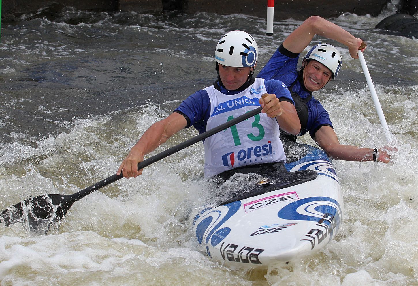Vodní slalomáři na Světovém poháru 2012 v pražské Troji.