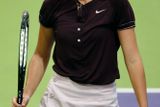 Smutná Maria Šarapovová po porážce ve finále Turnaje mistryň.