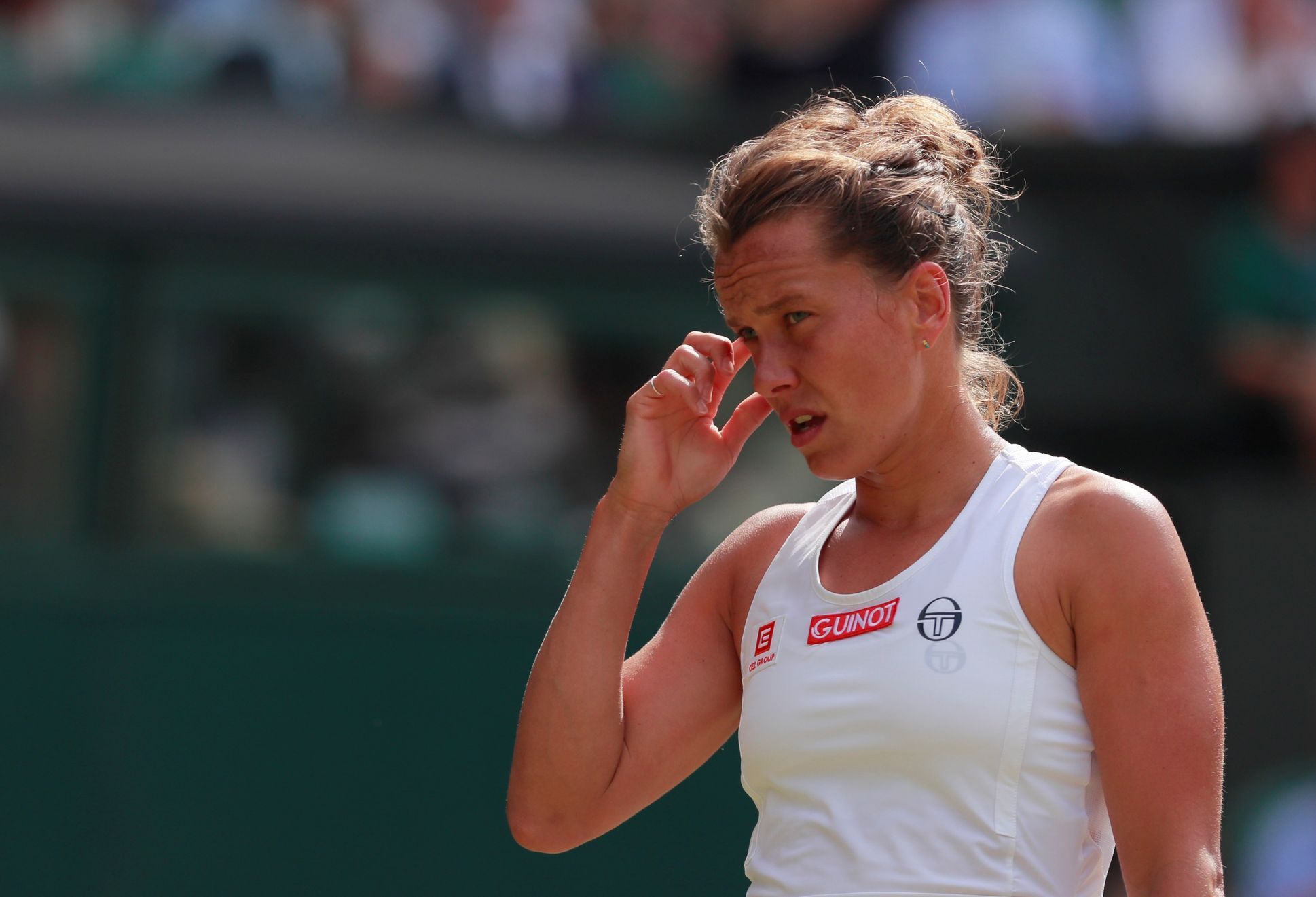 Barbora Strýcová ve čtvrtfinále Wimbledonu 2019