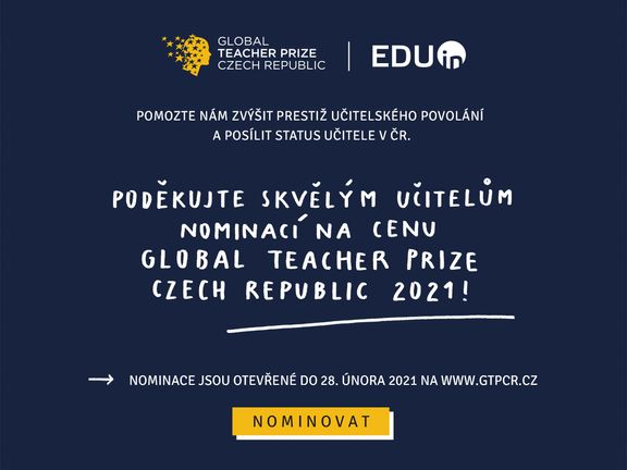 Nominujte učitele do ankety Global Teacher Prize ČR