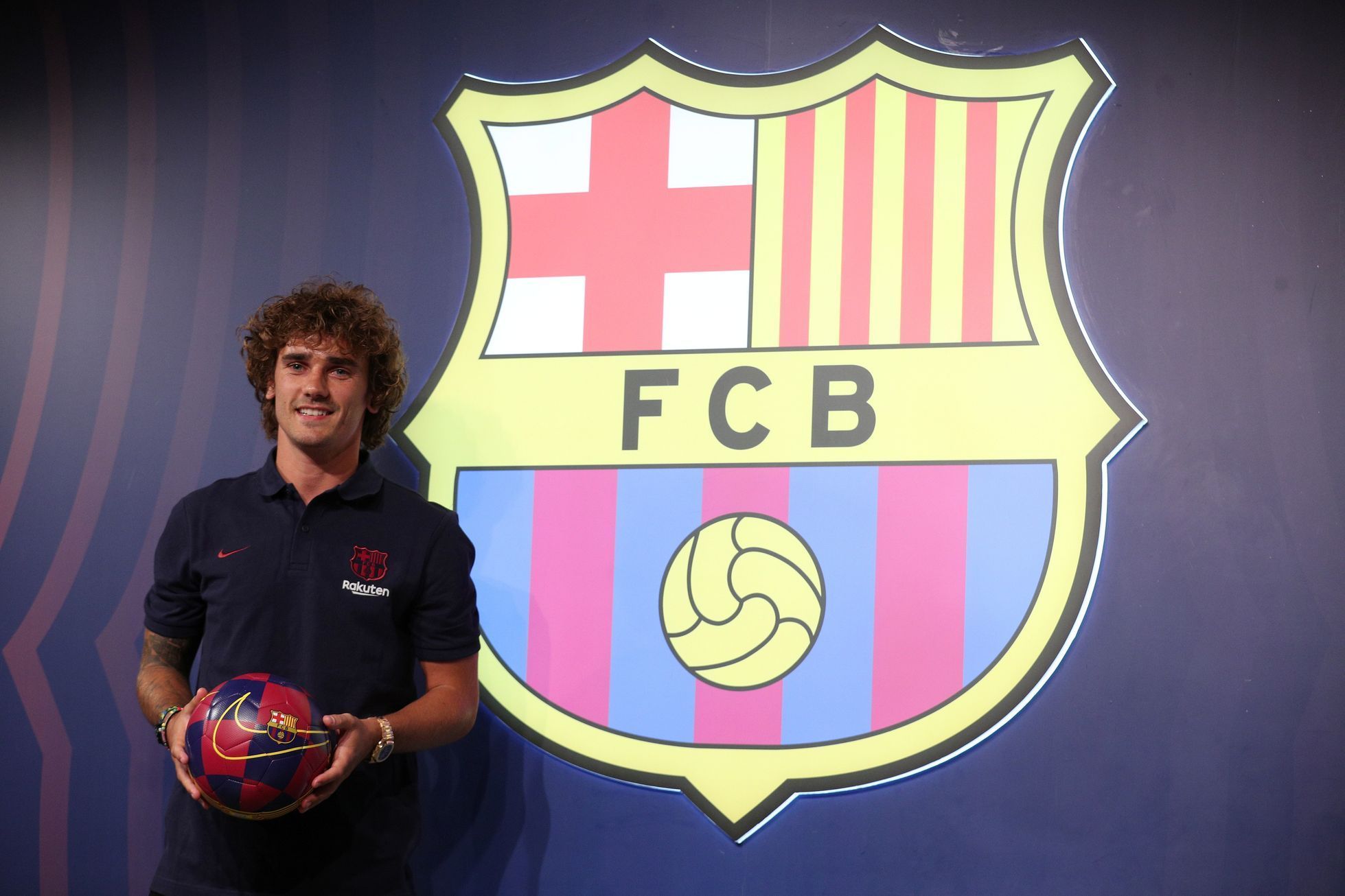 FC Barcelona photocall for new signing Antoine Griezmann